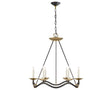Aged Iron & Hand-Rubbed Antique Brass | Choros Chandelier | Valley Ridge Furniture