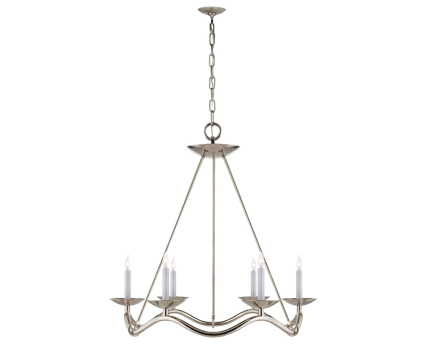 Polished Nickel | Choros Chandelier | Valley Ridge Furniture