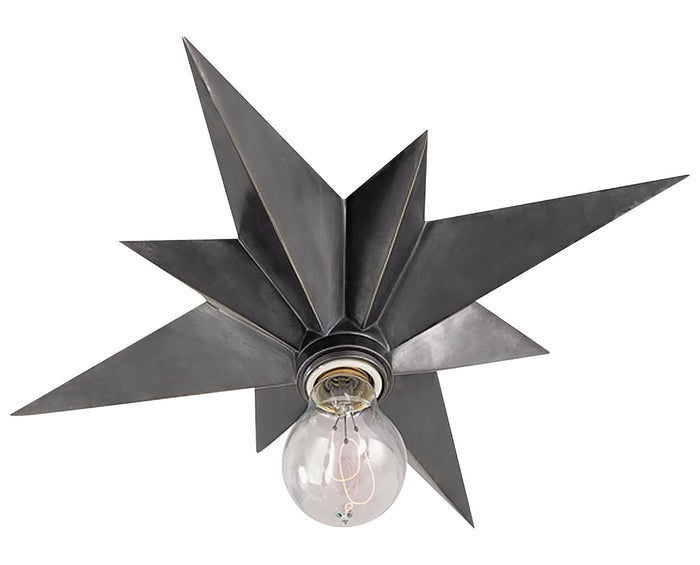 Antique Silver | Star Flush Mount | Valley Ridge Furniture