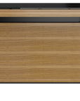 Natural Walnut Veneer and Black Satin-Etched Glass with Satin Nickel Steel | BDI Sequel Laptop Desk | Valley Ridge Furniture