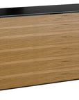 Natural Walnut Veneer and Black Satin-Etched Glass with Satin Nickel Steel | BDI Sequel Desk | Valley Ridge Furniture