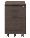 Sepia Laminate & Black Steel | BDI Sigma Mobile File Cabinet | Valley Ridge Furniture
