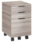 Strata Laminate & Black Steel | BDI Sigma Mobile File Cabinet | Valley Ridge Furniture