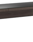 Sepia Laminate & Black Satin-Etched Glass with Black Steel | BDI Sigma Desk | Valley Ridge Furniture