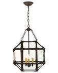 Antique Zinc and Clear Glass | Morris Small Lantern | Valley Ridge Furniture