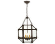 Antique Zinc and Clear Glass | Morris Medium Lantern | Valley Ridge Furniture