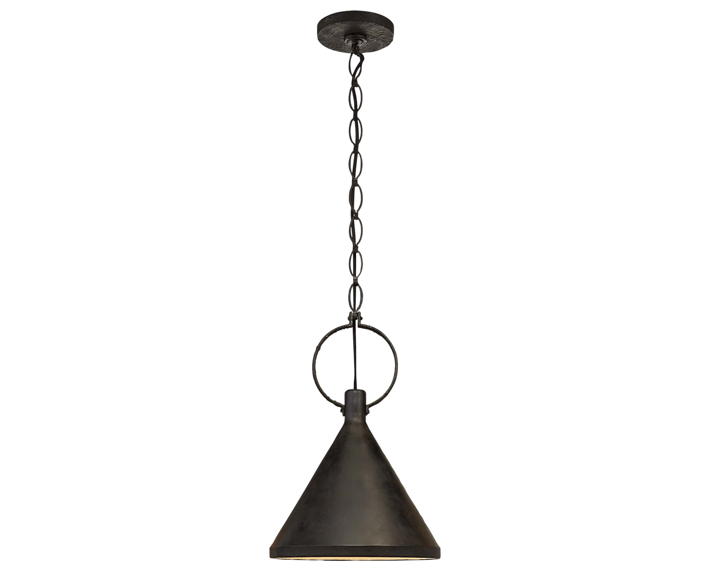 Natural Rusted Iron and Aged Iron | Limoges Medium Pendant | Valley Ridge Furniture