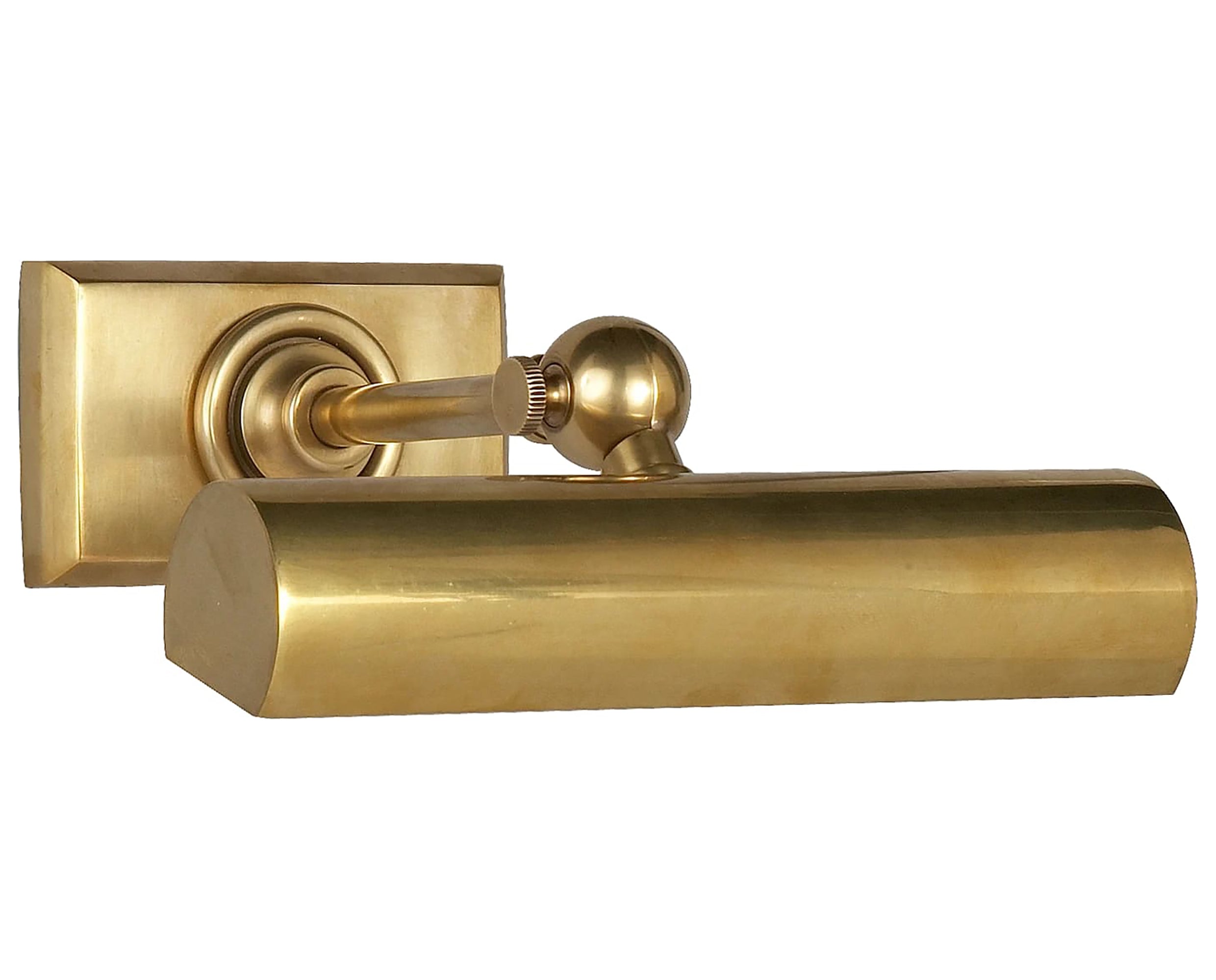 Hand-Rubbed Antique Brass | 8" Cabinet Maker's Picture Light | Valley Ridge Furniture