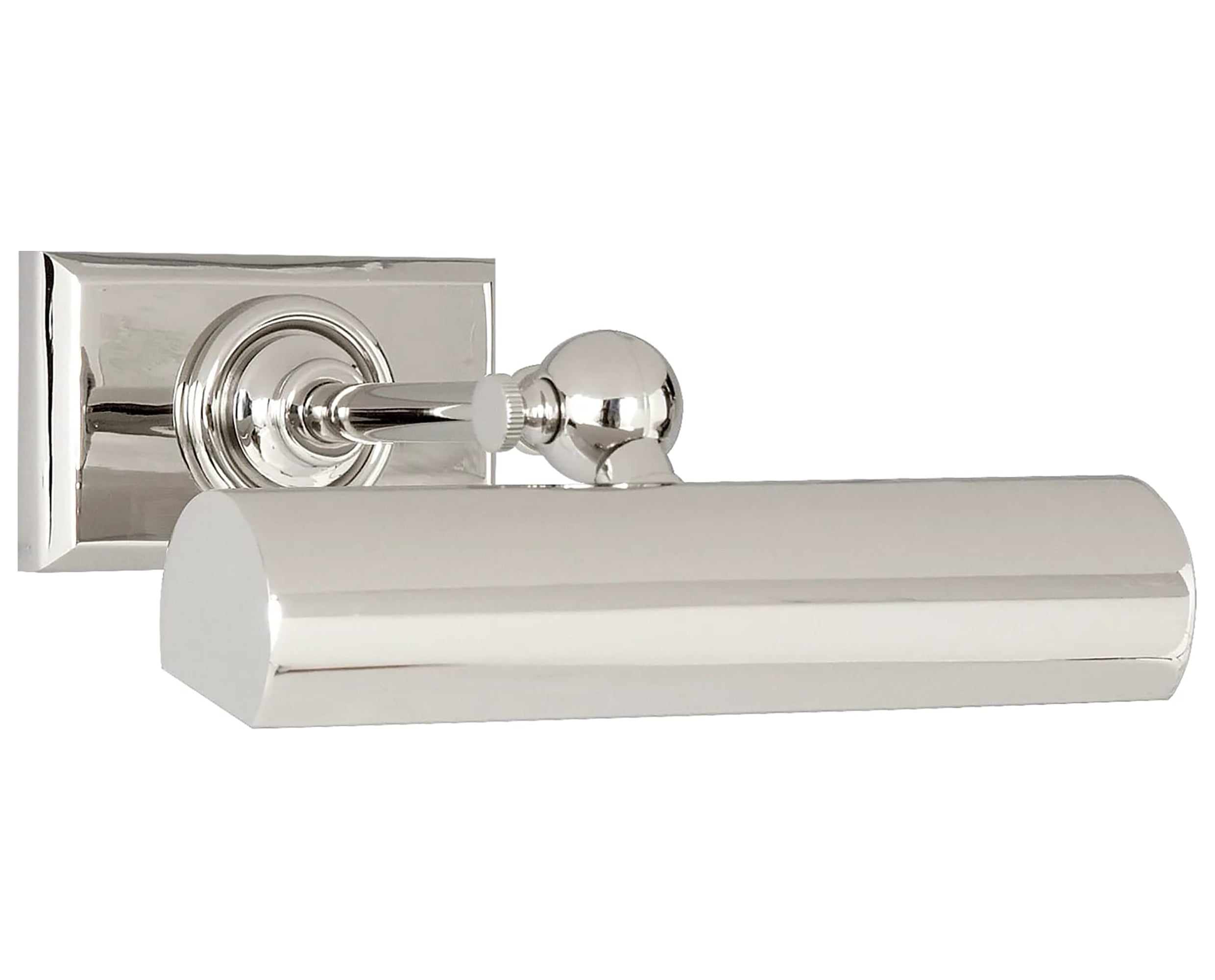 Polished Nickel | 8&quot; Cabinet Maker&#39;s Picture Light | Valley Ridge Furniture