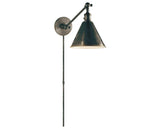 Bronze | Boston Functional Single Arm Library Light | Valley Ridge Furniture