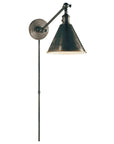 Bronze | Boston Functional Single Arm Library Light | Valley Ridge Furniture