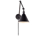 Bronze | Boston Functional Double Arm Library Light | Valley Ridge Furniture