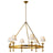 Hand-Rubbed Antique Brass & Natural Paper | Classic Ring Chandelier | Valley Ridge Furniture