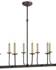 Bronze and CHS104NP Shades Sold Separately | Linear Branched Chandelier | Valley Ridge Furniture