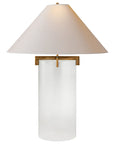 Crystal and Gilded Iron & Natural Paper | Brooks Table Lamp | Valley Ridge Furniture