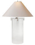 Crystal and Polished Nickel & Natural Paper | Brooks Table Lamp | Valley Ridge Furniture
