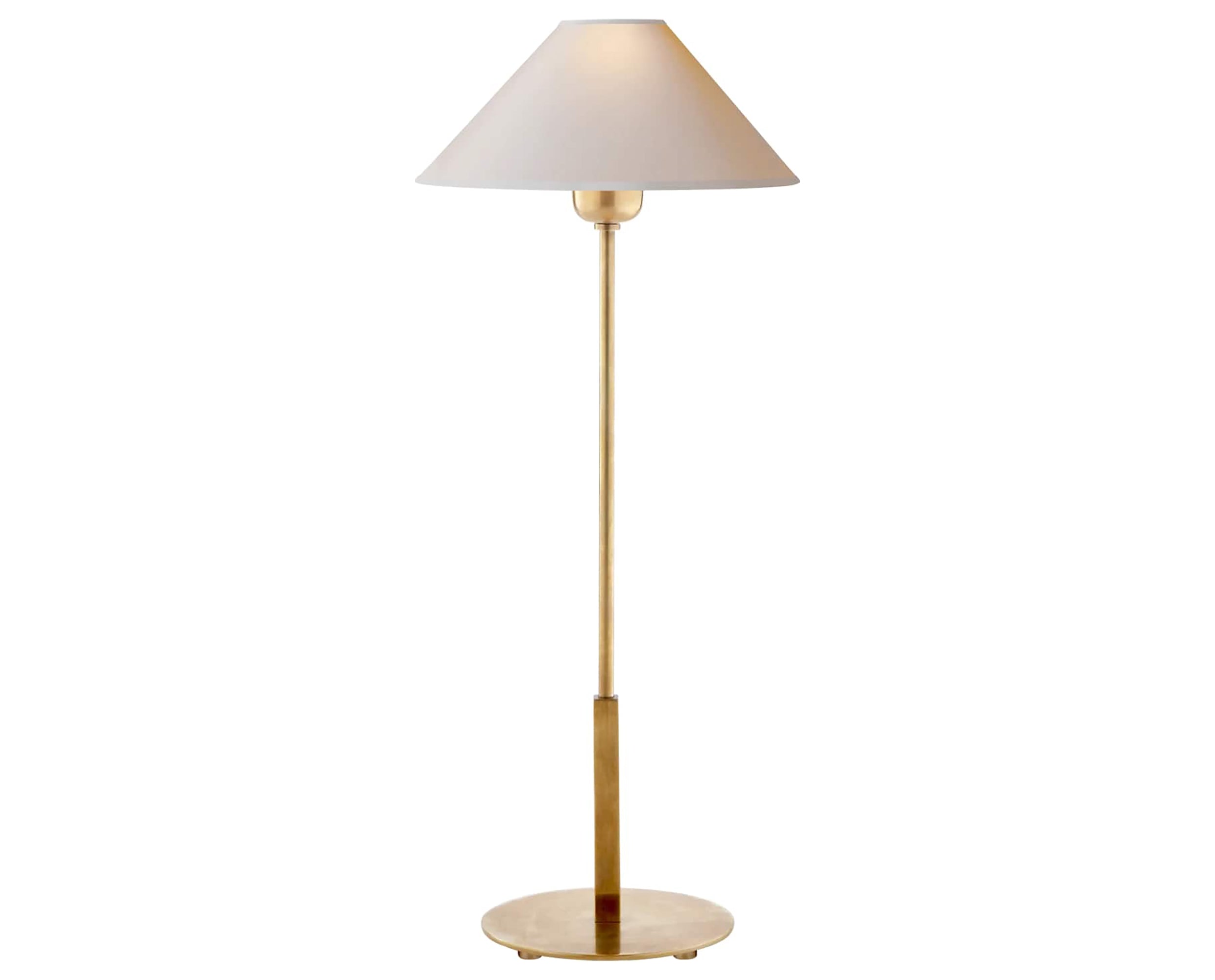 Hand-Rubbed Antique Brass &amp; Natural Paper | Hackney Table Lamp | Valley Ridge Furniture