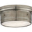 Antique Nickel & White Glass | Siena Small Flush Mount | Valley Ridge Furniture