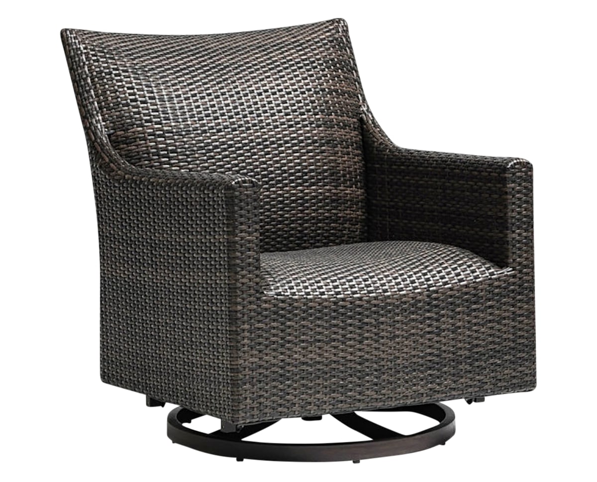 Swivel Gliding Club Chair | Ratana Biltmore Collection | Valley Ridge Furniture