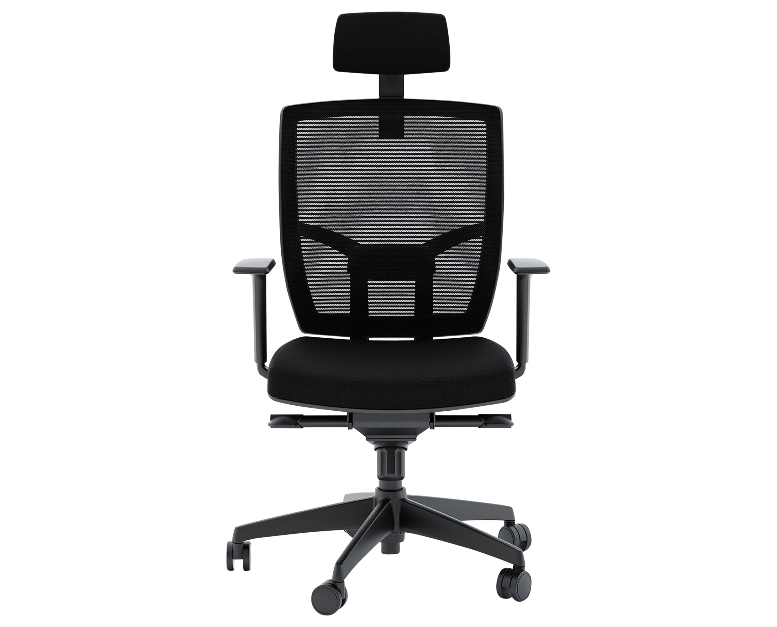 Black Fabric &amp; Black Aluminum | BDI Task Fabric Chair | Valley Ridge Furniture