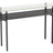 Charcoal Ash Veneer & Polished Tempered Glass with Black Steel | BDI Terrace Slim Console Table | Valley Ridge Furniture