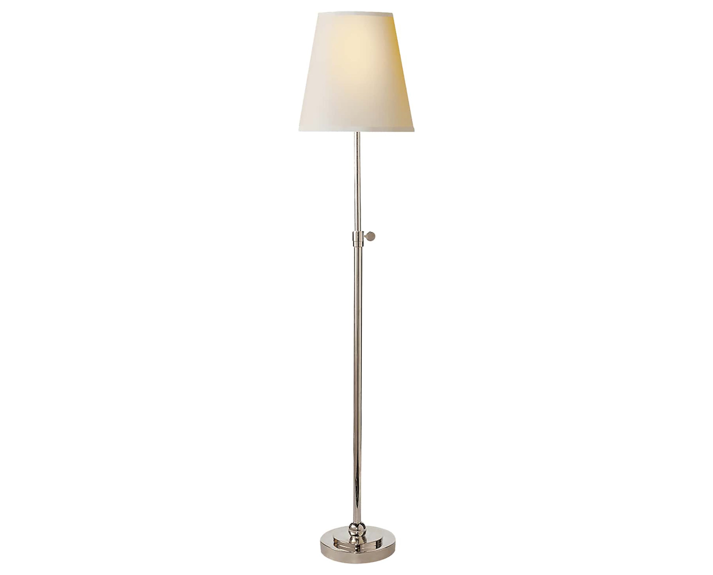 Polished Nickel and Natural Paper | Bryant Table Lamp | Valley Ridge Furniture