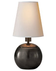 Bronze & Natural Paper | Tiny Terri Round Accent Lamp | Valley Ridge Furniture