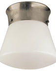 Antique Nickel & White Glass | Perry Ceiling Light | Valley Ridge Furniture