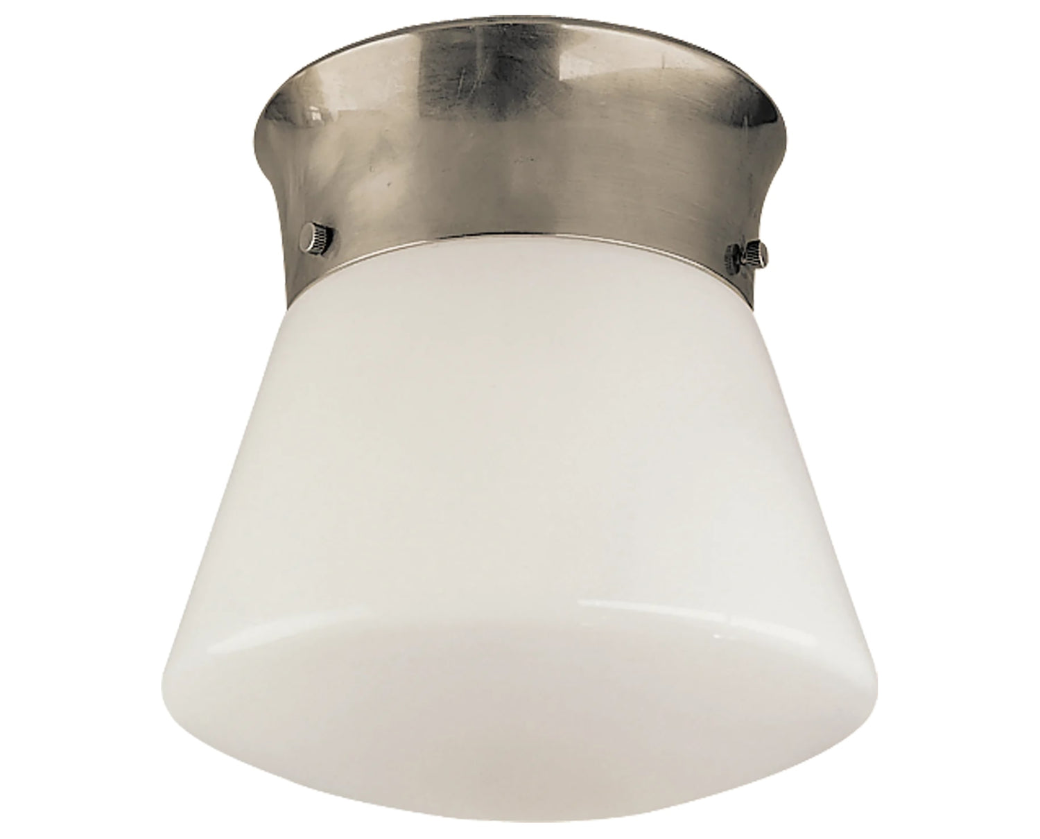 Antique Nickel & White Glass | Perry Ceiling Light | Valley Ridge Furniture