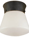 Bronze & White Glass | Perry Ceiling Light | Valley Ridge Furniture