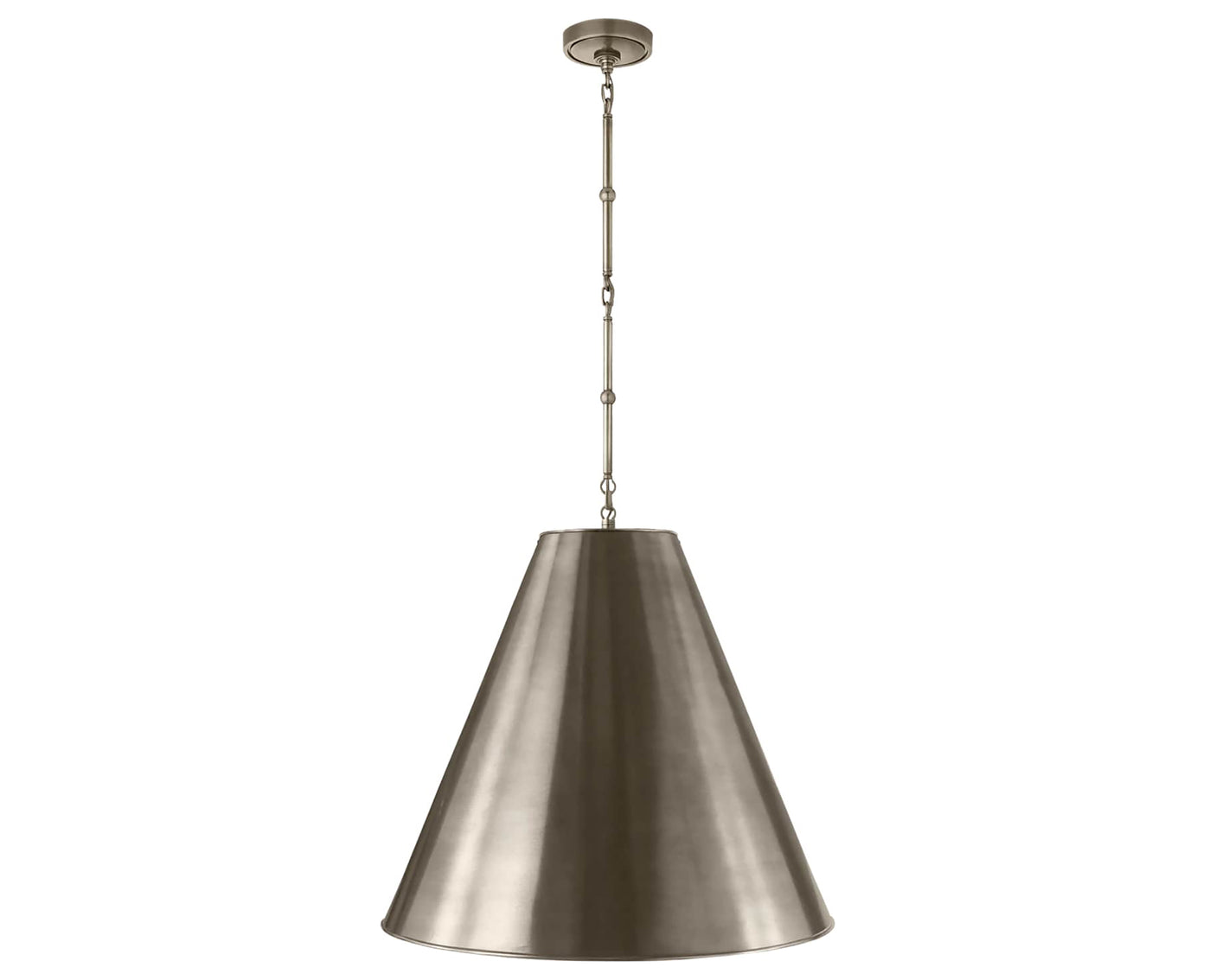 Antique Nickel and Antique Nickel | Goodman Large Hanging Lamp | Valley Ridge Furniture