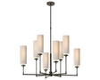 Bronze & Natural Paper | Ziyi Large Chandelier | Valley Ridge Furniture