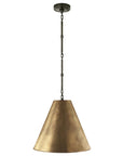 Bronze and Hand-Rubbed Antique Brass | Goodman Small Hanging Light | Valley Ridge Furniture