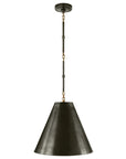 Bronze and Antique Brass with Bronze | Goodman Small Hanging Light | Valley Ridge Furniture