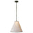 Bronze and Natural Paper with Black Trim | Goodman Small Hanging Light | Valley Ridge Furniture