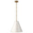 Hand-Rubbed Antique Brass and Antique White | Goodman Small Hanging Light | Valley Ridge Furniture