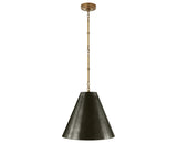 Hand-Rubbed Antique Brass and Bronze | Goodman Small Hanging Light | Valley Ridge Furniture