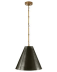 Hand-Rubbed Antique Brass and Bronze | Goodman Small Hanging Light | Valley Ridge Furniture
