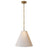 Hand-Rubbed Antique Brass and Natural Paper | Goodman Small Hanging Light | Valley Ridge Furniture