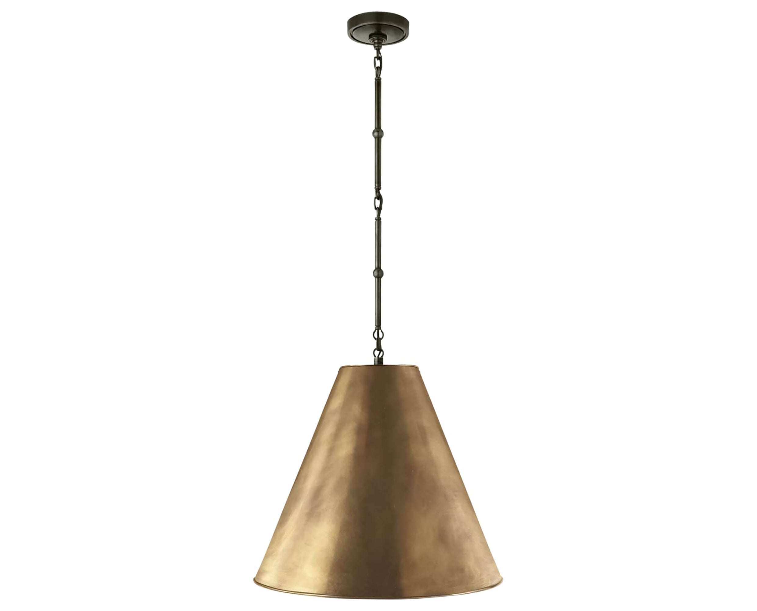 Bronze and Hand-Rubbed Antique Brass | Goodman Medium Hanging Light | Valley Ridge Furniture