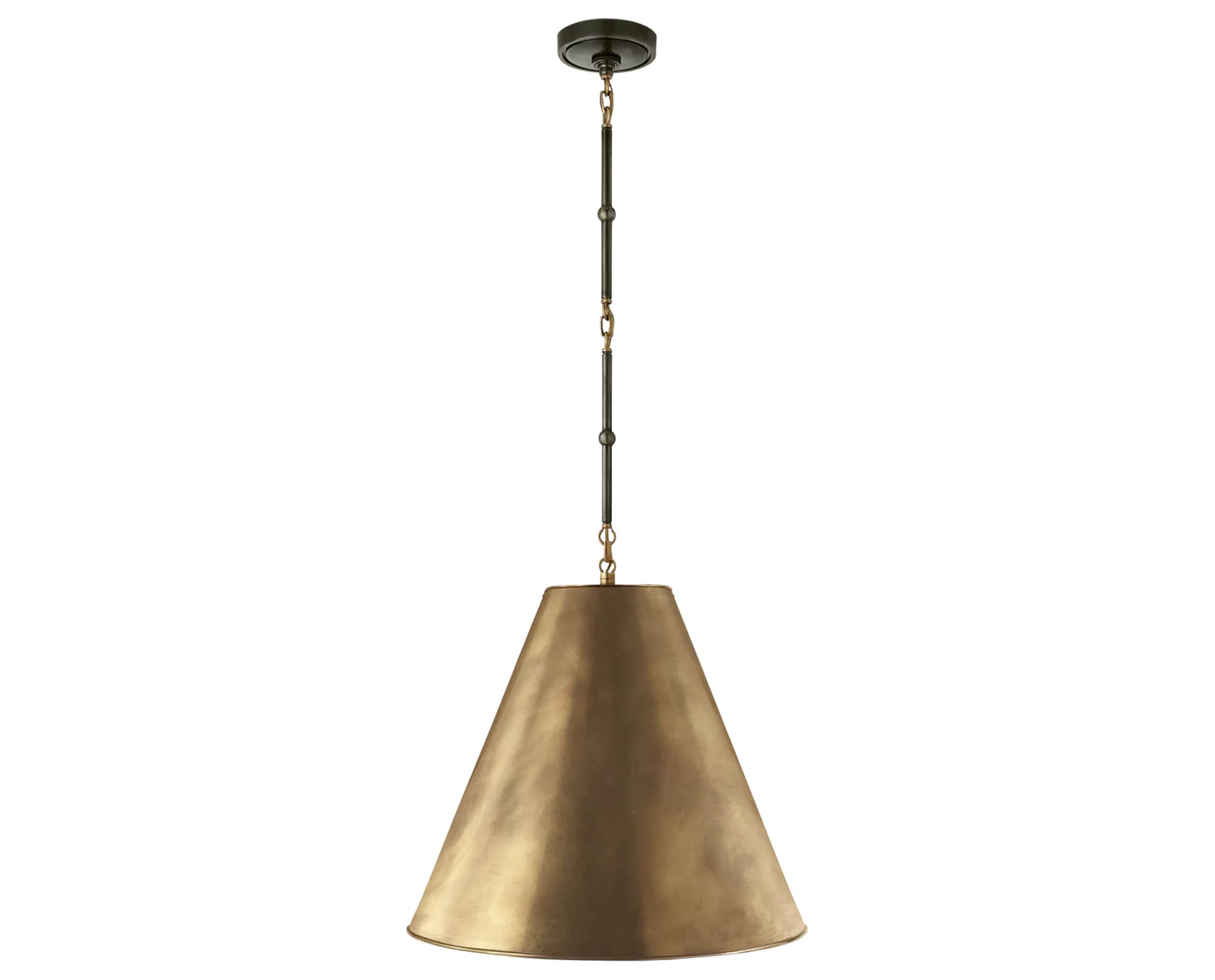 Bronze and Antique Brass with Antique Brass | Goodman Medium Hanging Light | Valley Ridge Furniture