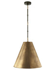 Bronze and Antique Brass with Antique Brass | Goodman Medium Hanging Light | Valley Ridge Furniture