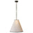 Bronze and Antique Brass and Natural Paper with Black Trim | Goodman Medium Hanging Light | Valley Ridge Furniture