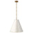 Hand-Rubbed Antique Brass and Antique White | Goodman Medium Hanging Light | Valley Ridge Furniture