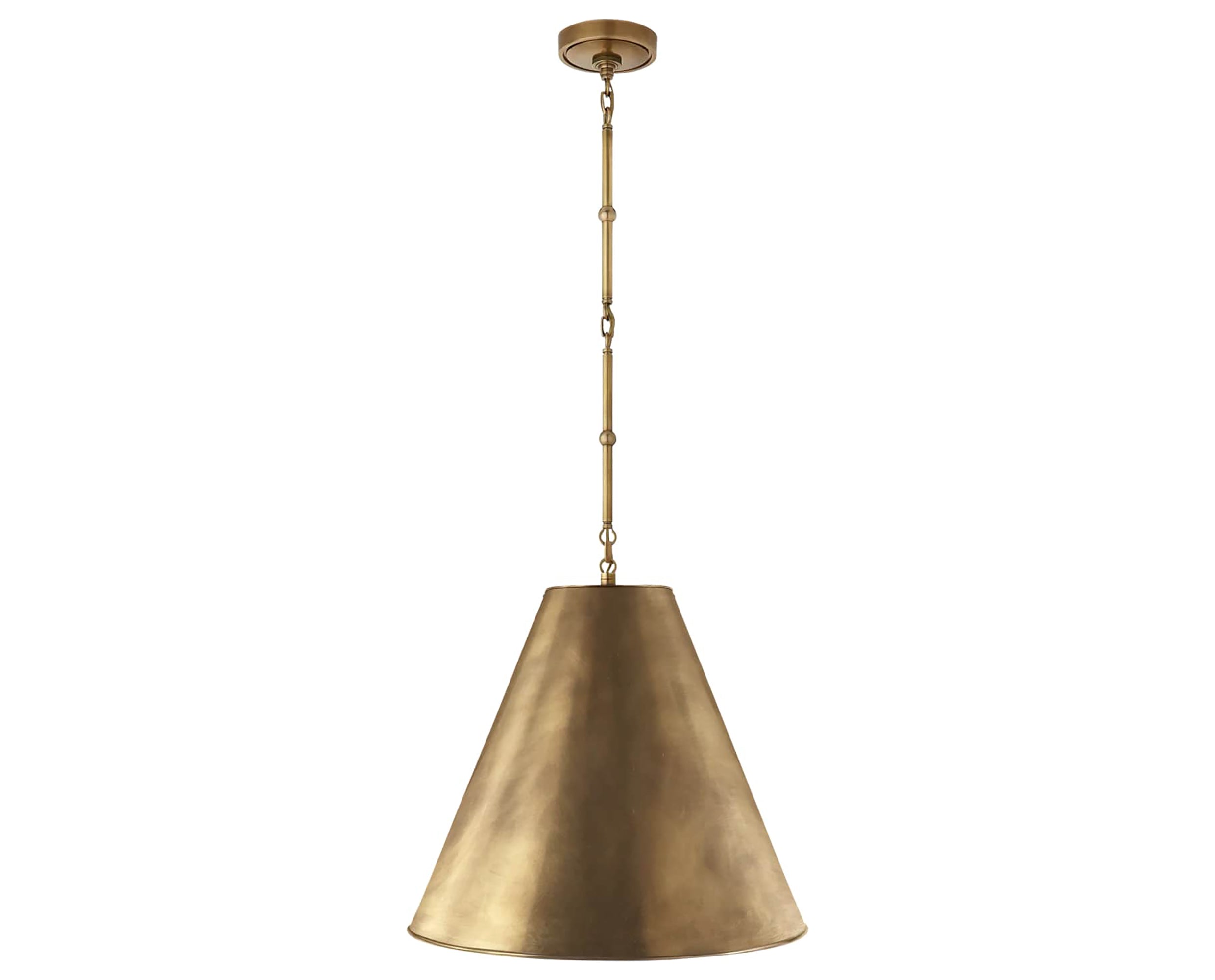 Hand-Rubbed Antique Brass and Hand-Rubbed Antique Brass | Goodman Medium Hanging Light | Valley Ridge Furniture