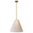 Hand-Rubbed Antique Brass and Natural Paper | Goodman Medium Hanging Light | Valley Ridge Furniture