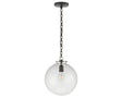 Bronze and Clear Glass | Katie Globe Pendant | Valley Ridge Furniture