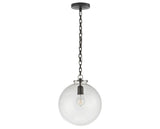 Bronze and Clear Glass | Katie Globe Pendant | Valley Ridge Furniture