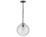 Bronze and Seeded Glass | Katie Globe Pendant | Valley Ridge Furniture