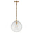Hand-Rubbed Antique Brass and Clear Glass | Katie Globe Pendant | Valley Ridge Furniture